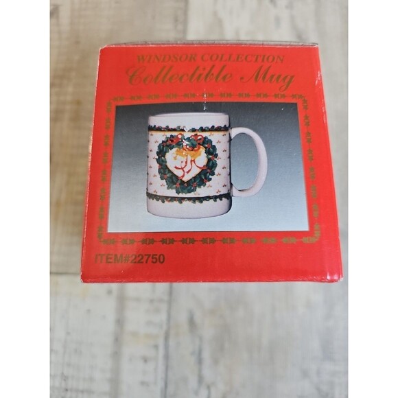 Vintage Windsor Collection Christmas Mug w/ Holly & Bells – In Box - Picture 7 of 7